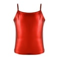 thumbnail image 1 of TiaoBug Kids Girls Shiny Metallic Camisole Tank Top Dance Vest Gymnastics Tops Red 4, 1 of 7
