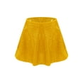 thumbnail image 1 of TiaoBug Kids Girls Shiny Sequin Skirts Sparkly Skater A Line Mini Skirt for Dance Performance Gold 8, 1 of 5