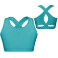 thumbnail image 1 of TiaoBug Kids Girls Sports Bra Sleeveless Crisscross Back Yoga Crop Top, 1 of 5