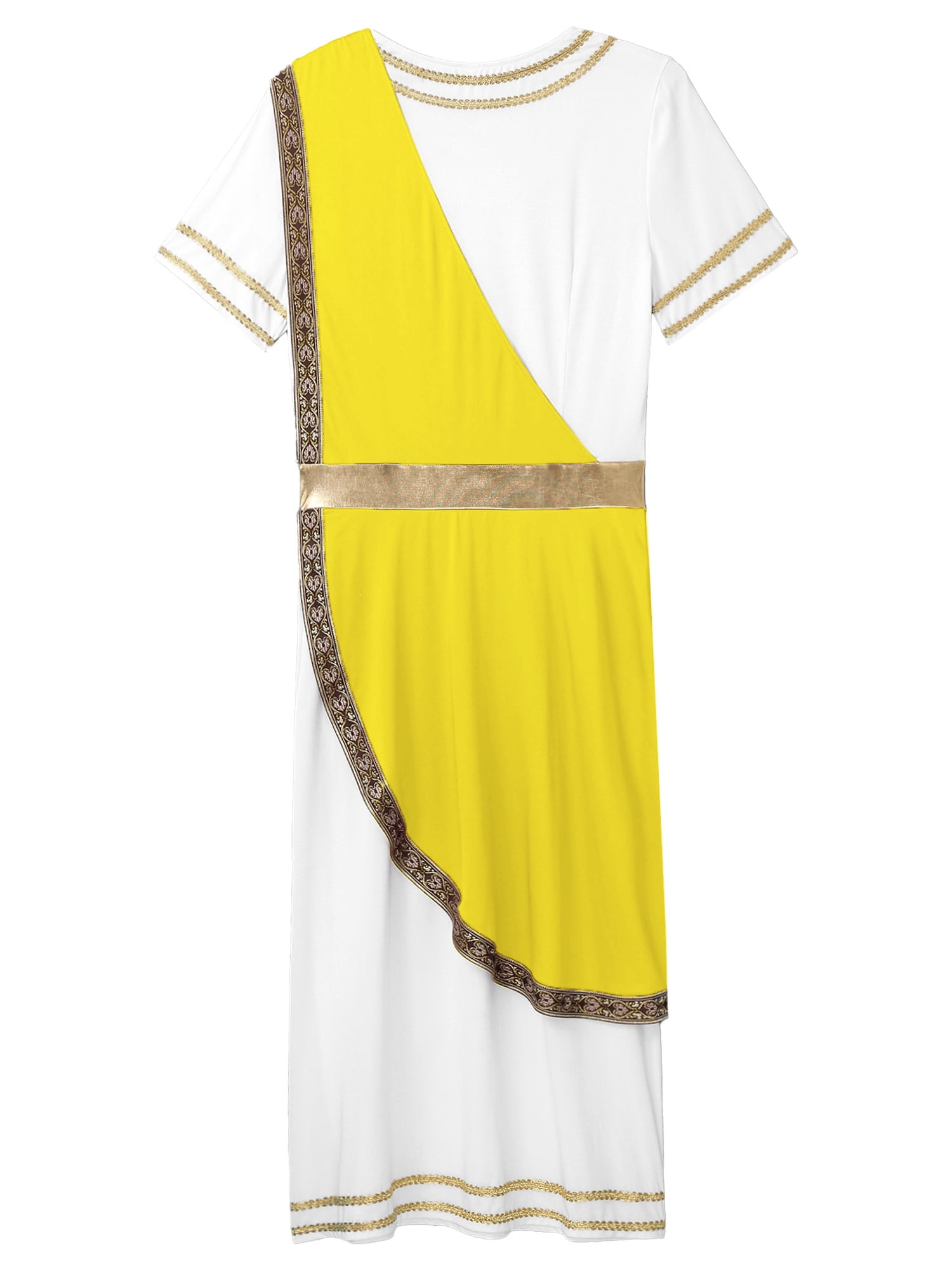 TiaoBug Men's Ancient Greek Cosplay Fancy Dress Costume Short Sleeve ...