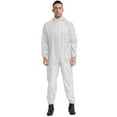 thumbnail image 1 of TiaoBug Men's Anti-static Coverall Suit with Zip Front Opening Reusable Workwear Full Body Suits White XXL, 1 of 8