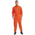 thumbnail image 1 of TiaoBug Men's Long Sleeve Industrial Coverall Safety Enhanced Visibility Striped One Piece Zipper Jumpsuit Orange-A 170/L, 1 of 7