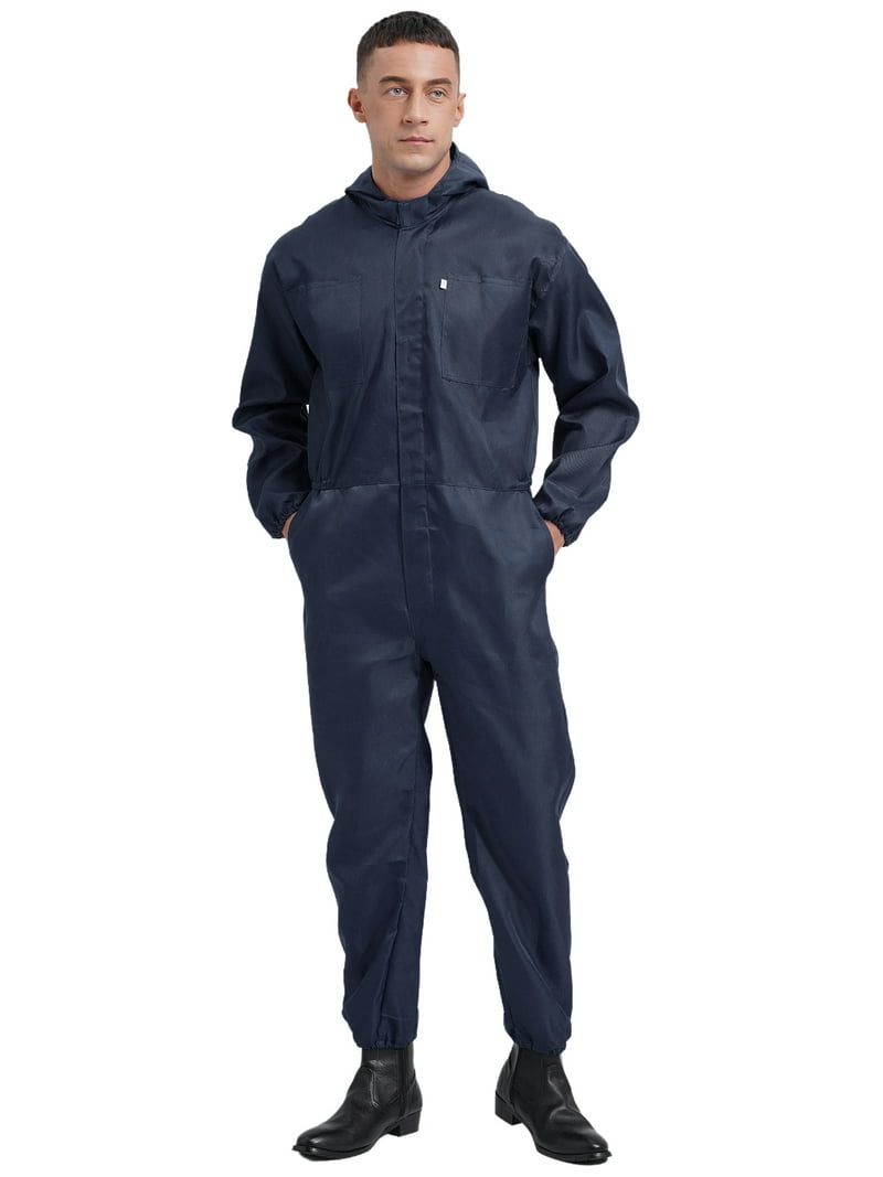 TiaoBug Men's Mechanic Uniforms One Piece Mechanics Workshop