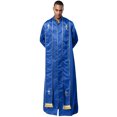 thumbnail image 1 of TiaoBug Men's Priest Robe Metallic Shiny Clergy Dress Pastor Preachers Cassock Worship Gown Church Outfit Royal Blue XXL, 1 of 7