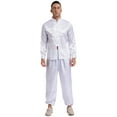 thumbnail image 1 of TiaoBug Men's Tai Chi Uniform Chinese Traditional Qi Gong Martial Arts Kung Fu Clothes White 3XL/180, 1 of 6