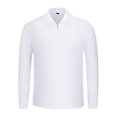 thumbnail image 1 of TiaoBug Mens Windproof Jacket Cycling Hiking Running Lightweight Jacket Windbreaker with Pockets White L, 1 of 2
