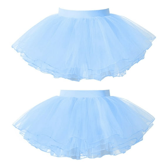 TiaoBug Toddler Girls 4 Layers Ballet Dance Tutu Skirts Party Fancy Dress up