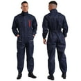 thumbnail image 1 of TiaoBug Unisex Men's Work Overalls One Piece Mechanics Workwear Long Sleeve Jumpsuit Coveralls Navy Blue 190/4XL, 1 of 7