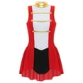 thumbnail image 1 of TiaoBug Women Circus Ringmaster Cosplay Sleeveless Leotard Bodycon Dress Halloween Showman Bodysuit Clubwear Red XL, 1 of 7