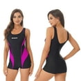 thumbnail image 1 of TiaoBug Women One Piece Swimsuits Sleeveless Athletic Jumpsuit Swimwear, 1 of 7