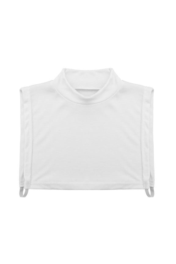 TiaoBug Womens Fake Collar Half Blouse Top Dickey Collar Neck Cover Turtleneck Warm Pullover Shirt White One Size