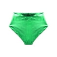 thumbnail image 1 of TiaoBug Womens Low Rise Shiny Metallic Booty Shorts Jazz Dance Hot Pants Clubwear Green S, 1 of 5