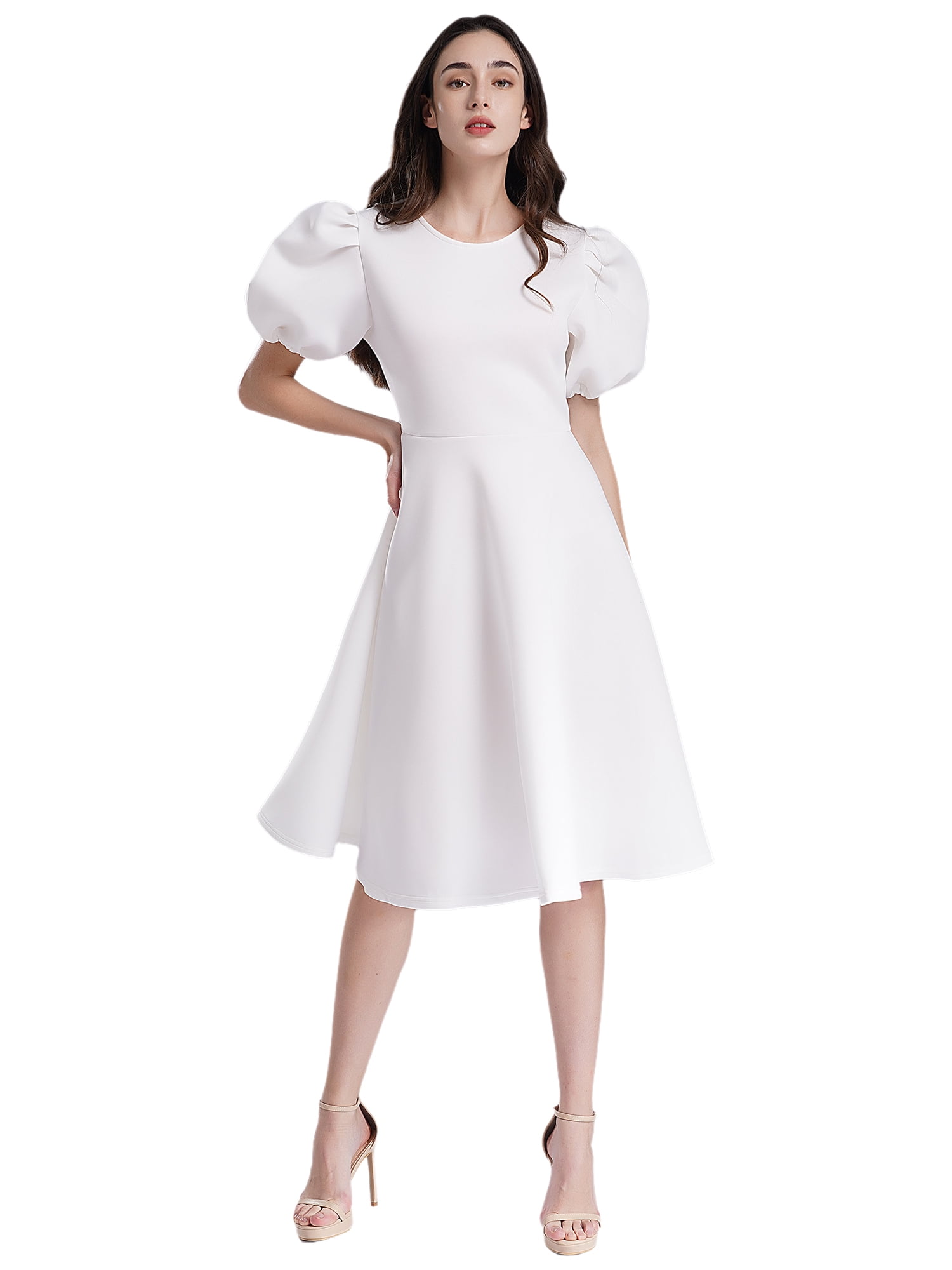 White Baby Doll Prom Dress White Babydoll Dress