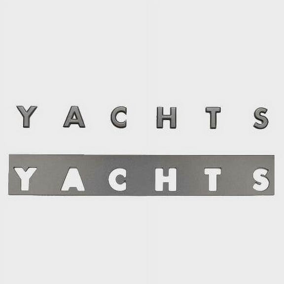 Tiara Boat Raised Emblem Decal 5430023 | Metallic Charcoal Sticker