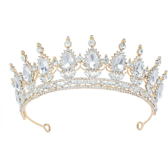 Tiara Crown for Women Princess Crowns Royal Queen Crowns Wedding Tiaras for Bride Crystal Hair Accessorie for Birthday Halloween Cosplay Christmas Party Prom Gifts