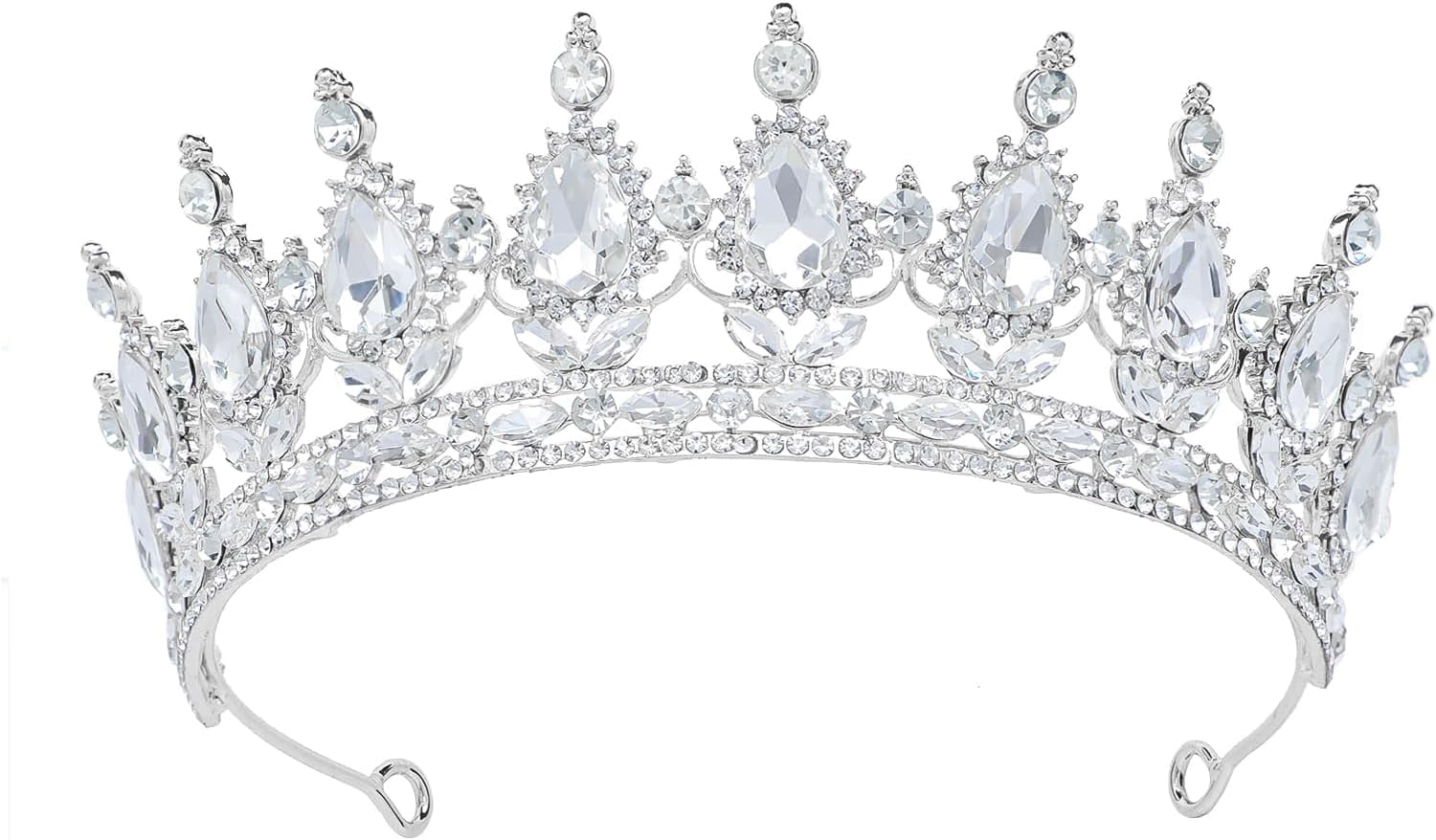 Tiara Crown for Women Princess Crowns Royal Queen Crowns Wedding Tiaras for Bride Crystal Hair Accessorie for Birthday Halloween Cosplay Christmas Party Prom Gifts