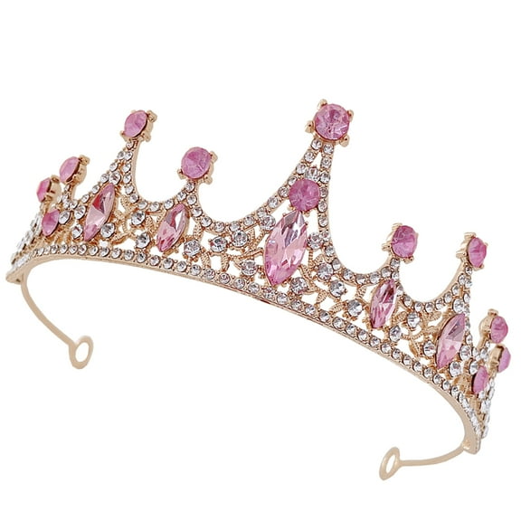 Tiara Crowns Headbands Tiaras for Little Girls Pink Hair Ties Accessories Child