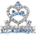 thumbnail image 1 of Tiara Hair Barrette Blue, 1 of 1