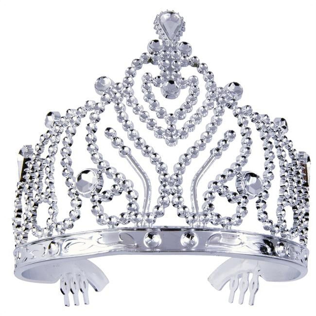 Silver plastic tiara outlet
