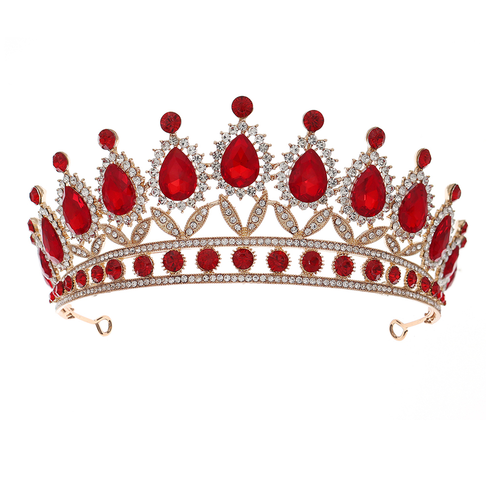 Tiara Rhinestone Queen Wedding Bride Birthday Crowns Baroque Crystal