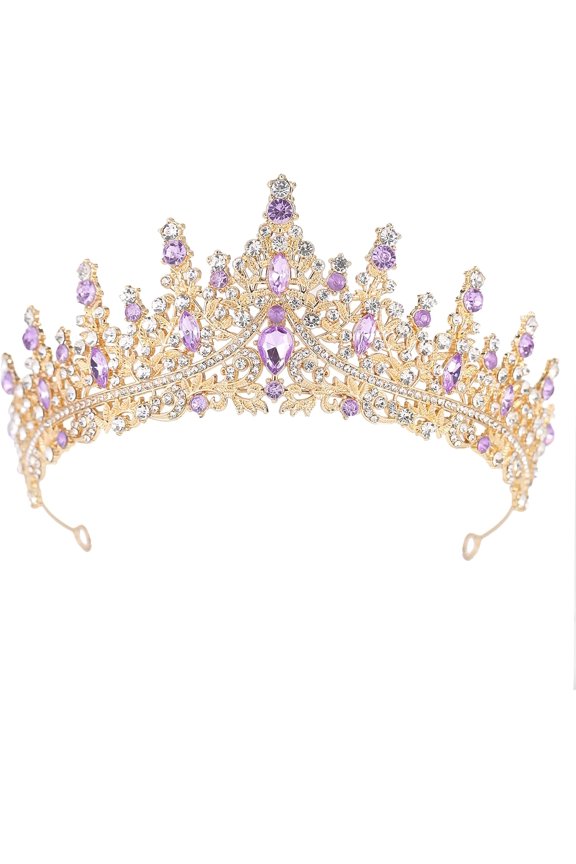 Tiaras and Crowns For Women - Princess Rhinestone Birthday Crown For Girls, Bridal Hair Headband Accessories For Wedding