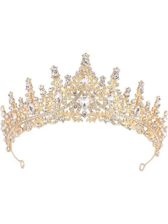 Tiaras and Crowns For Women - Princess Rhinestone Birthday Crown For Girls, Bridal Hair Headband Accessories For Wedding