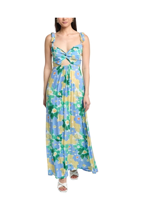 womens  June Maxi Dress, Blue