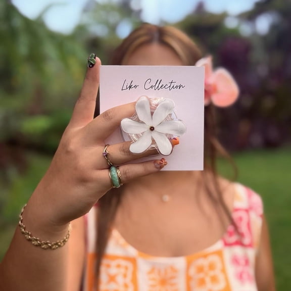 Tiare flower Magnetic Phone Grip