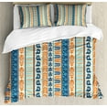 thumbnail image 1 of Ambesonne Tribal Duvet Cover Set, Vintage Pattern, King, Merigold Blue, 1 of 3