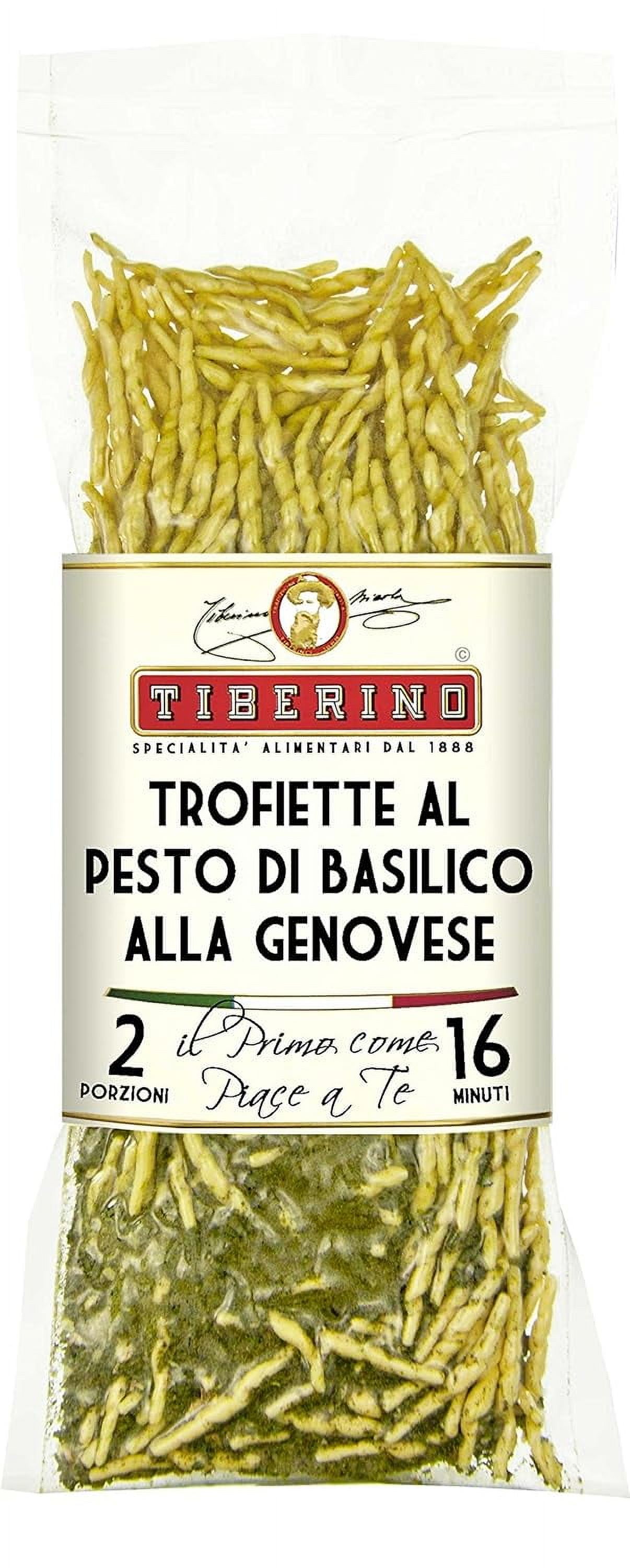 Tiberino's Real Italian Meals Trofiette Pasta with Basil Pesto 100