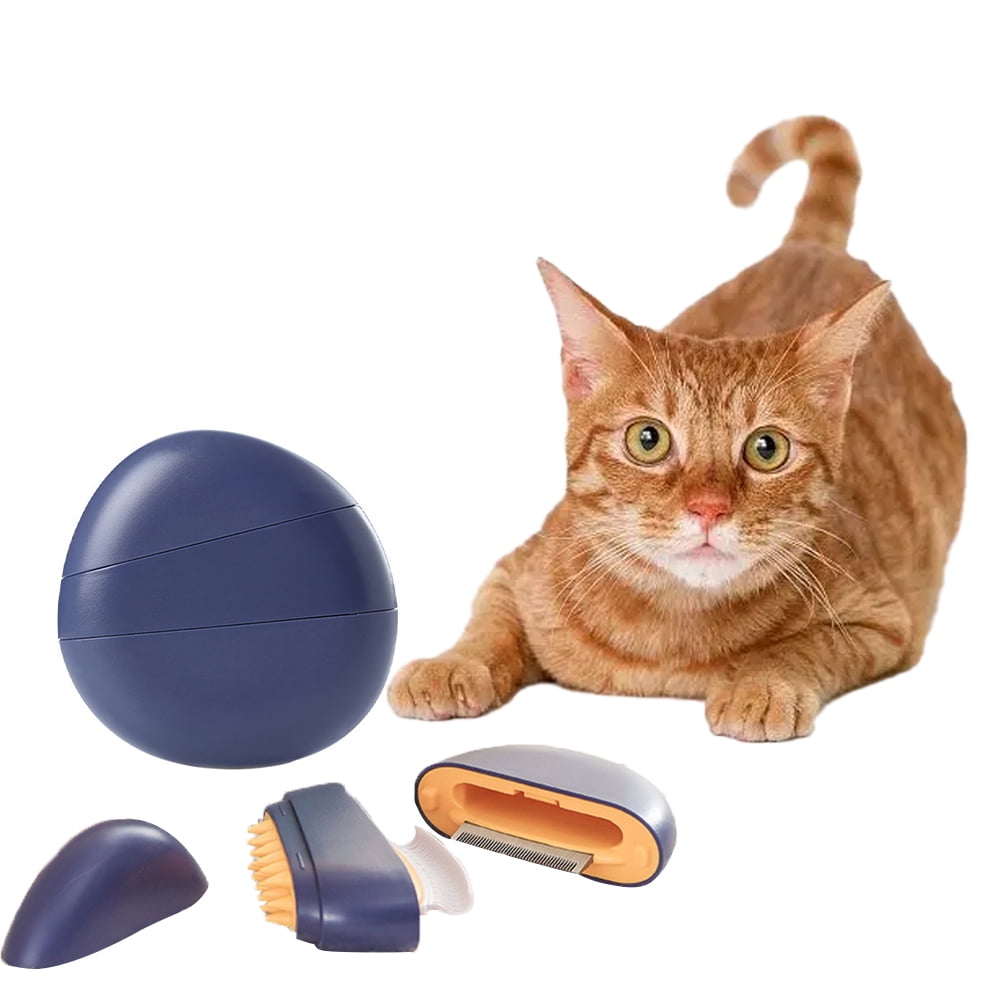 Tiberpet Cat Brush Cute Shell Shape Deshedding Cat Brush for Long or Short Haired Cats Dogs,Cat
