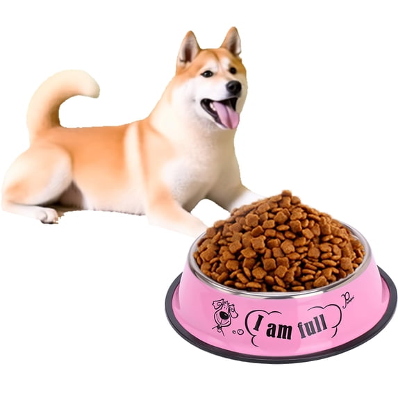 Tiberpet Cat Dog Bowls for Pets Bowls Use for Food and Water Stainless Steel Dog Bowls Metal Non-slip Bowl Base for Indoor Cats Dog Small Dogs