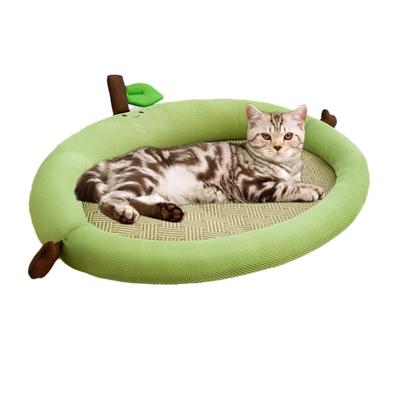 Tiberpet Cat Dog Cushion Pad Pet Summer Breathable Cool Dog Mat Small Dog Bed Cat Kennel Mat Sleeping Small Pets Cloud Shape Pad S-XL