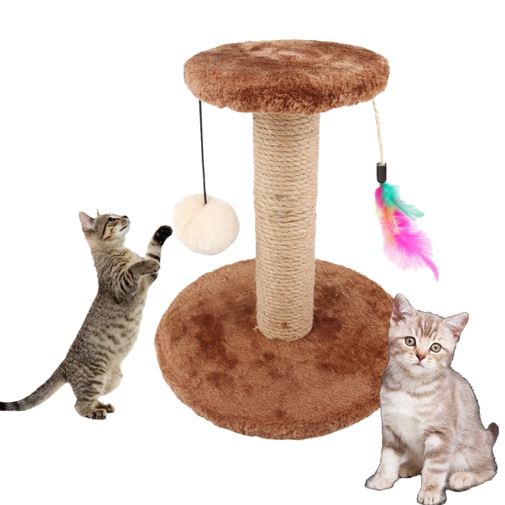 Tiberpet Cats Scratcher for Indoor Sisal Cats Scratching Post Anti Scratch Boredom Cat Toys Cat Nail File Vertical Scratcher Walmart