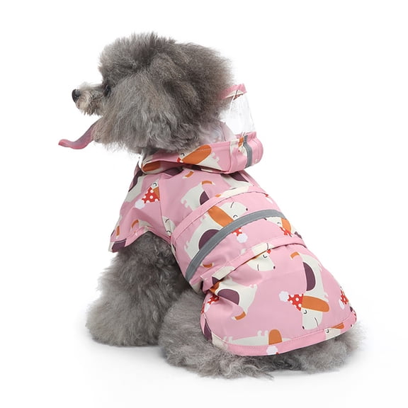 Tiberpet Dog Raincoat Pet Raincoat Hooded Slicker Poncho for Small to X-Large Dogs and Puppies L-4XL