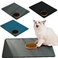 thumbnail image 1 of Tiberpet Dogs Cats Pet Food Mat Pet Feeding Mat-Absorbent Dog Mat for Food Water Quick Dry Cats Water Dispenser Mat Dog Cats Accessories Pet Silicone Mat 11.8*15.7in, 1 of 7