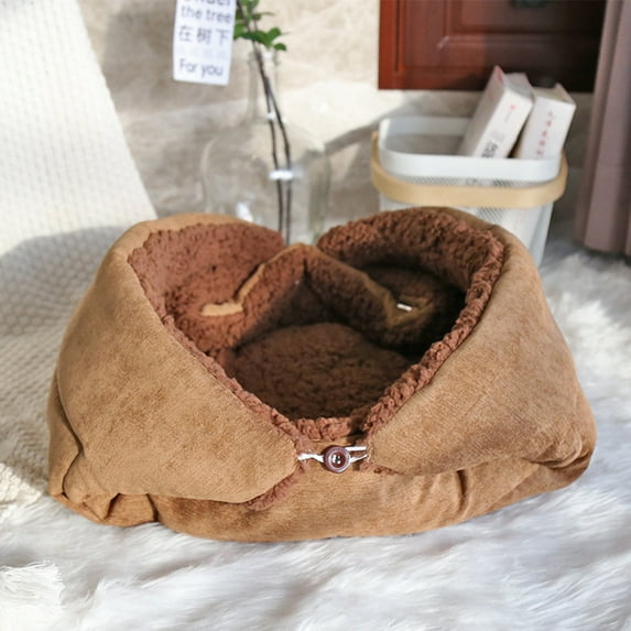 Tiberpet Kitten Cat Nest Foldable Pet Bed Soft Warm for All Seasons,Pet Nest Cat Dog Indoor Nest for Double-Sided and Machine Washable