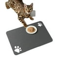 thumbnail image 1 of Tiberpet Pet Cat Food Mats for Dog Food Mat Dog Dish Mats for Floors Waterproof Slip Dog Bowl Mat Silicone Dog Cat Dish Mats 11.8*15.7in, 1 of 8