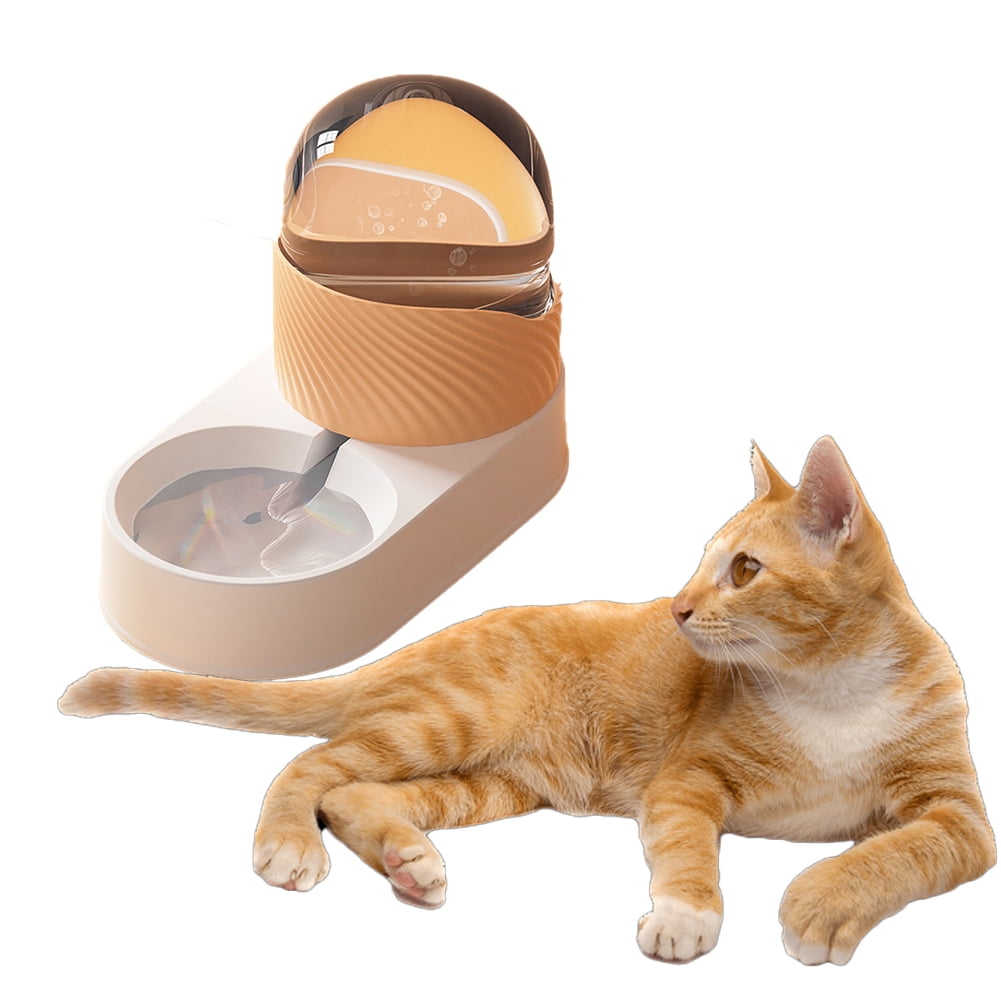 Tiberpet Pet Waterer Large for Dogs Cats Gravity Cat Water Dispenser