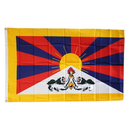 Tibet - 3'X5' Polyester Flag