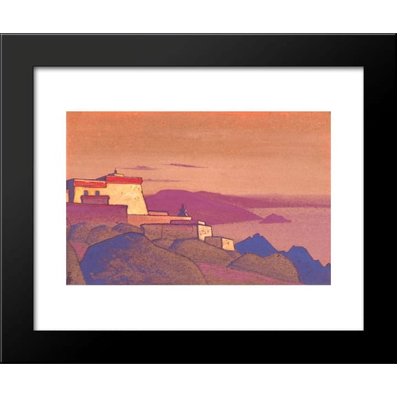 Tibet. Monastery Gelug-pa. 20x24 Framed Art Print by Nicholas Roerich