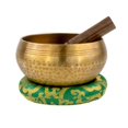 thumbnail image 1 of Tibetan Artisanal Singing Bowl Set — Meditation Sound Bowl Handcrafted in Nepal for Mindfulness and Healing — 5-6 Inches — The Bead Chest, 1 of 4