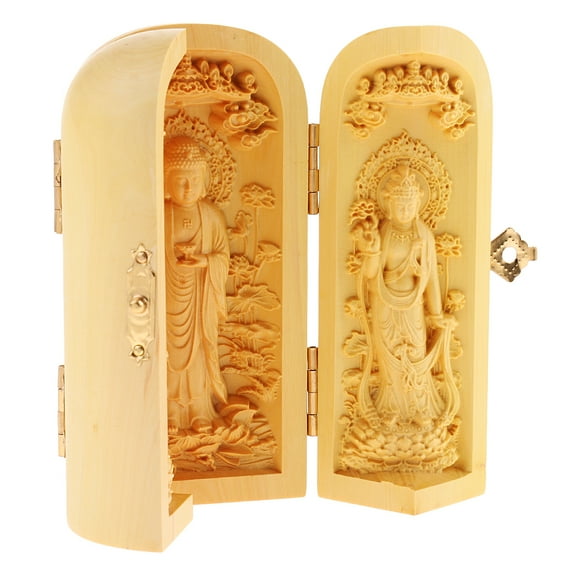 Tibetan Avalokitesvara Lotus Flower Holy Statue /Temple Decor