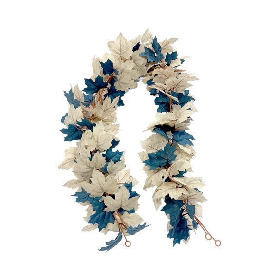 Tibetan Blue Two Color Maple Leaf Vines 175Cm, Artificial Fall Leaf ...