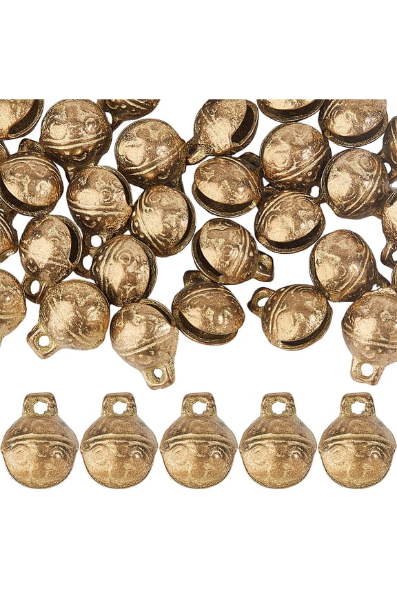 Tibetan Brass Bells Charms Vintage Bronze Jingle Charms Mini Craft Bells Pet Collar Bell Craft Bells