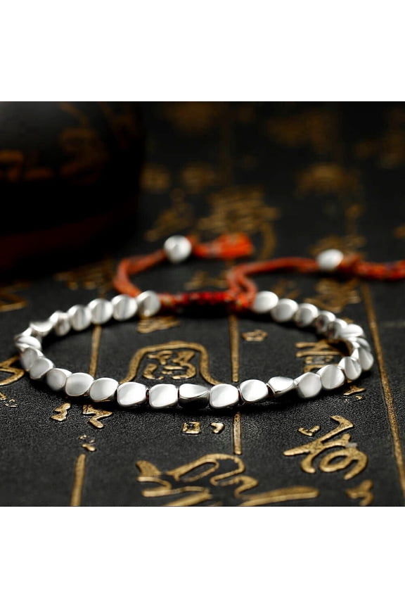 Tibetan Copper Beads Bracelet Handmade - For Healing, Strength & Protection