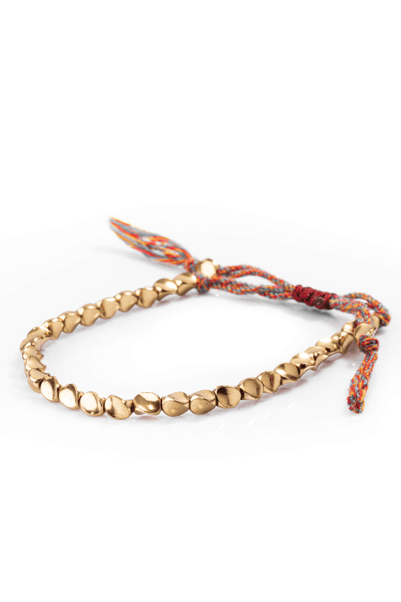 Tibetan Copper Beads Bracelet Handmade - For Healing, Strength & Protection