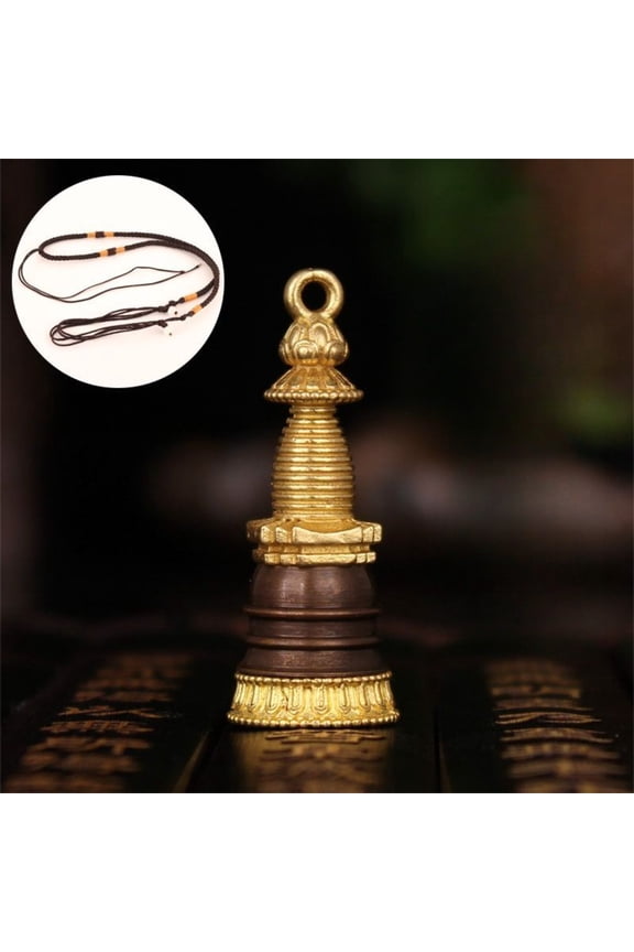 Tibetan Copper Scripture Pendant Buddhist Amulet Box Can Be Opened for Holding Texts Prayer Container Necklace