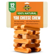 Tibetan Yak Cheese Dog Chew, Natural long lasting Himalayan Treats for Dogs Medium , 2lb