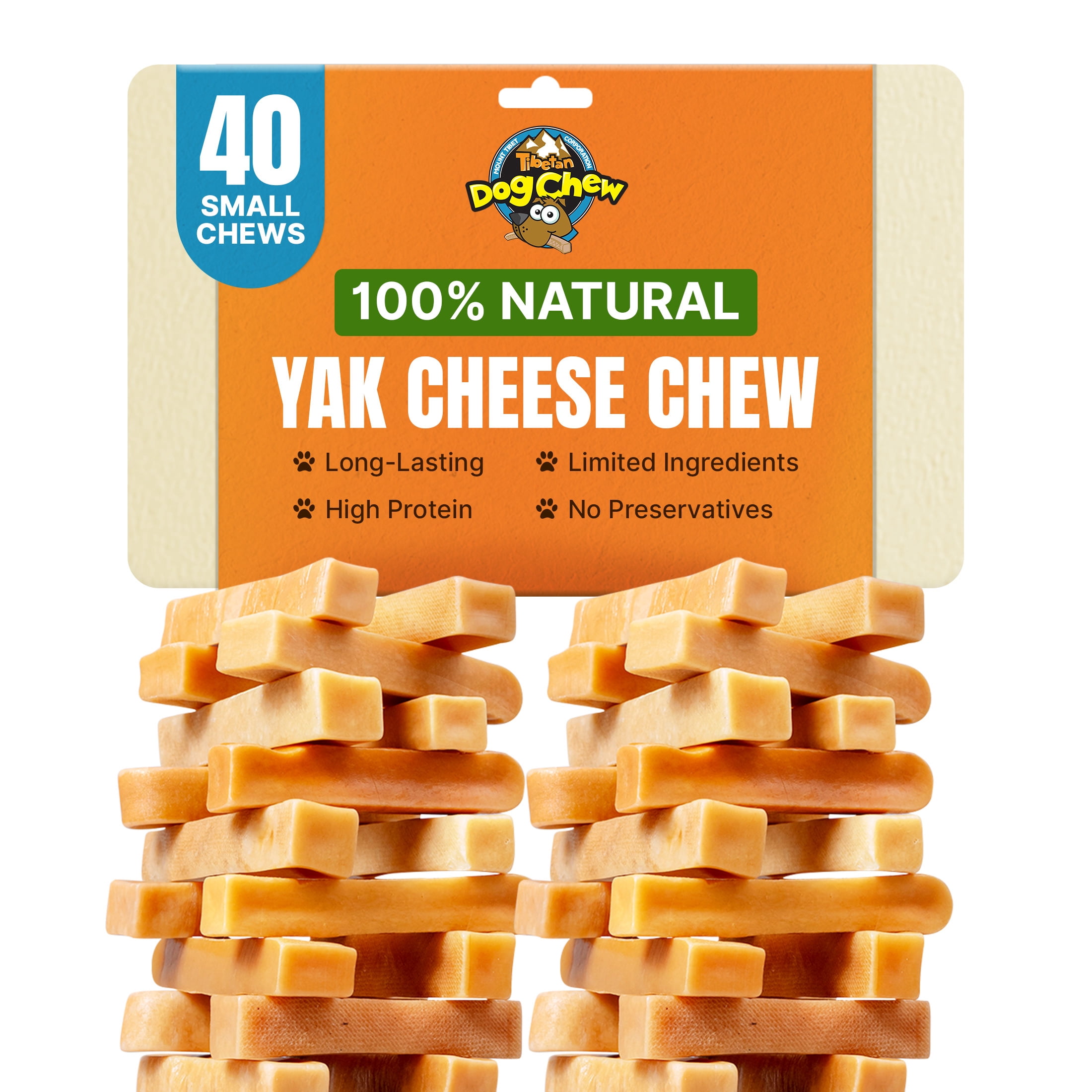 Tibetan Dog Chew Yak Cheese Himalayan Chews for Small Dogs, All Natural and Long lasting, 3 lb Bag